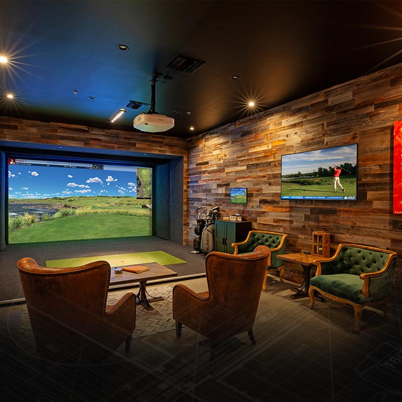 Golf simulators become a part of your personal style Golf simulators become a part of your personal style